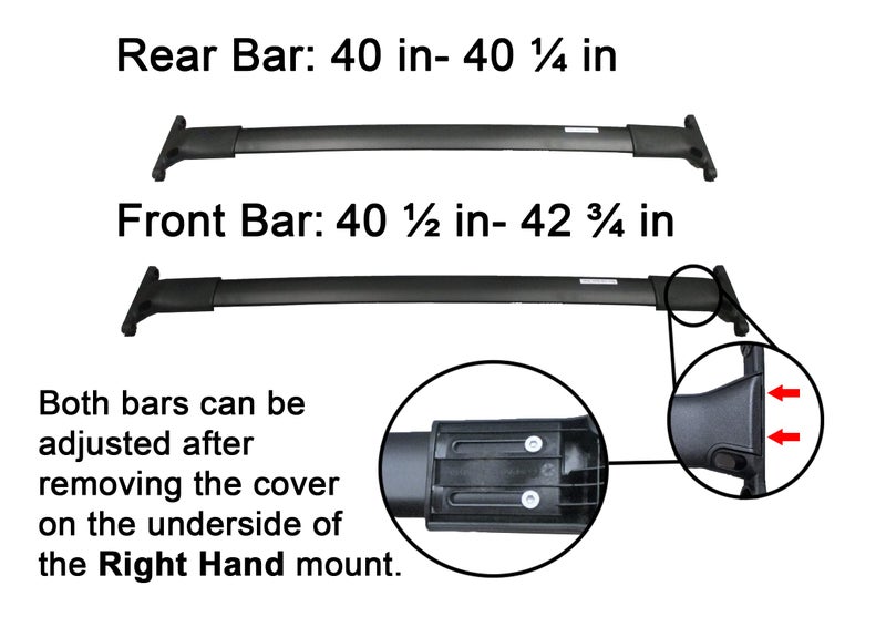 BRIGHTLINES Cross Bars Roof Racks Replacement for 2013-2019 Ford Escape - Image 4